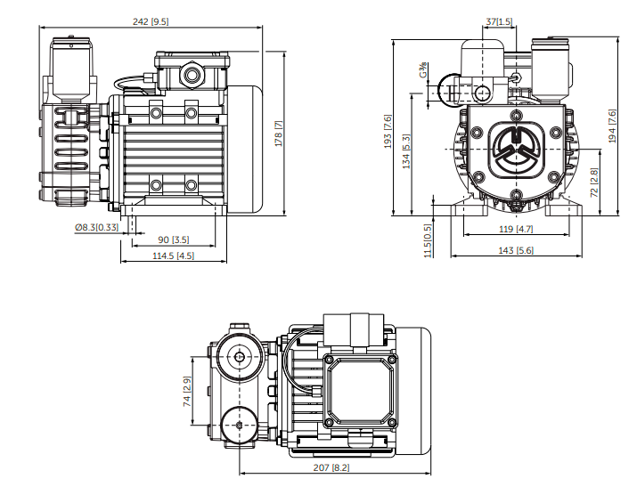 Габаритный чертеж Avior 4.8