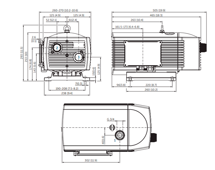 Габаритный чертеж Avior 4.25_220
