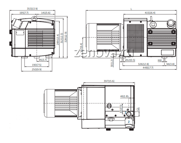 Габаритный чертеж Avior 3.80