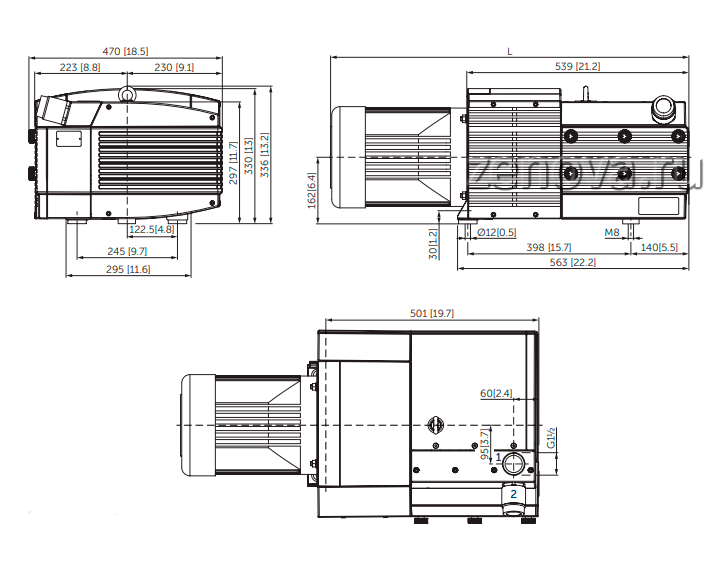 Габаритный чертеж Avior 3.100