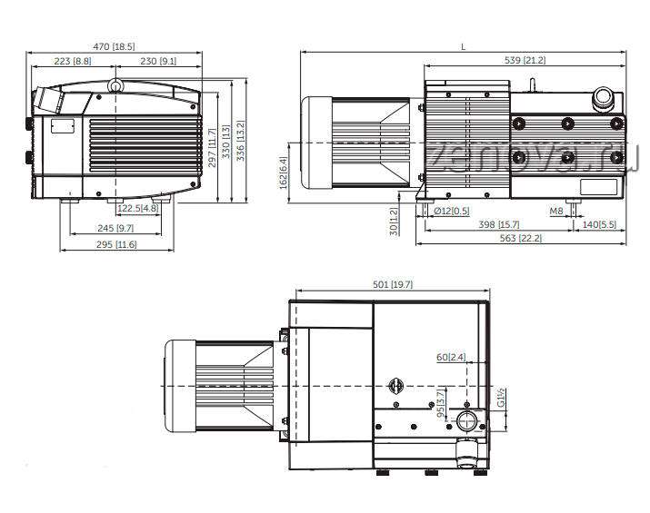 Габаритный чертеж Avior 3.100