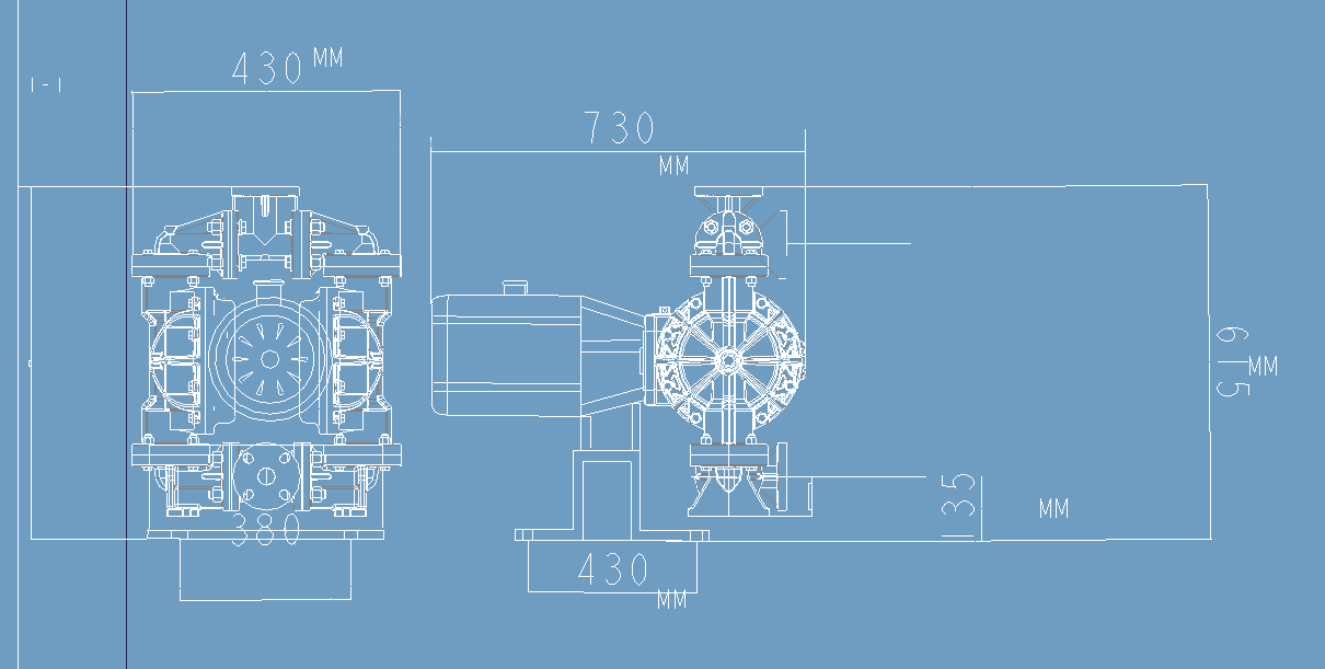 Габаритный чертеж KDP-10PP-TF