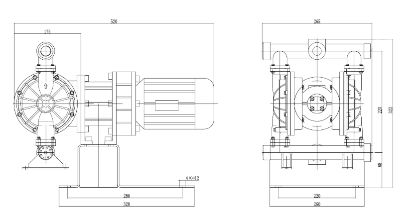 Габаритный чертеж KDP-20PP-TF