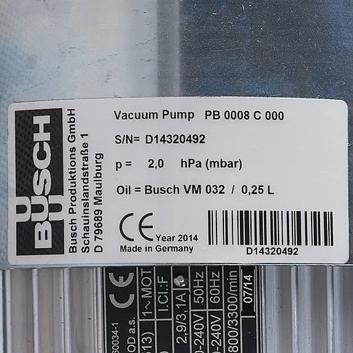 Шильдик насоса PB 0008 В