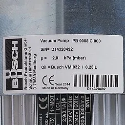 Шильдик насоса PB 0008 В