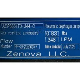 Шильдик модели Vetlan Pneumatic ADP-6661T3-344-C