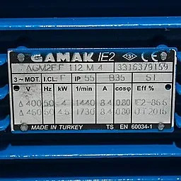 Шильдик мотора Ангара GMVP 200/085