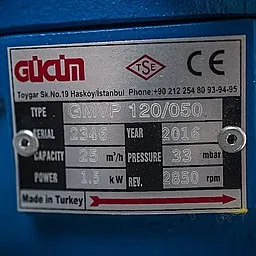 Шильдик насоса Ангара GMVP 120/050