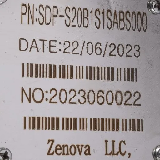 Шильдик модели SDP-S20B1S-1SABS000