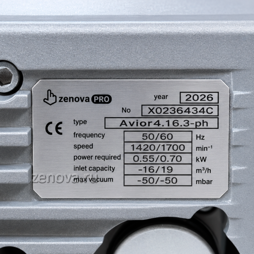 Шильдик модели Zenova PRO Avior 4.16