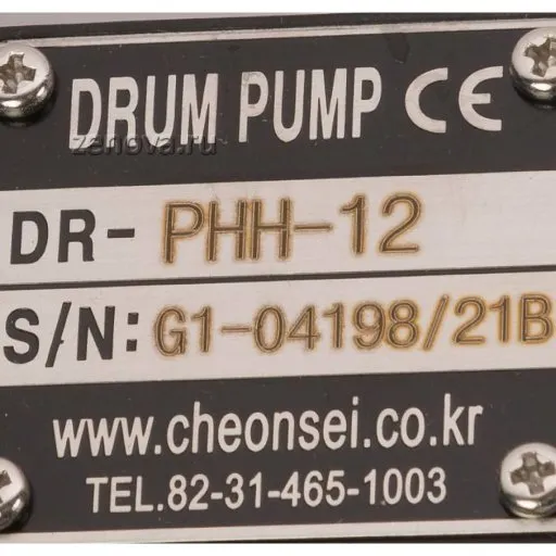 Шильдик насосной части без двигателя для Cheonsu DR-PHH-12