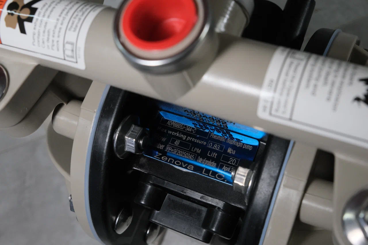 Мембранный пневматический насос Vetlan Pneumatic ADP-66605J-344-C — Реальный внешний вид
