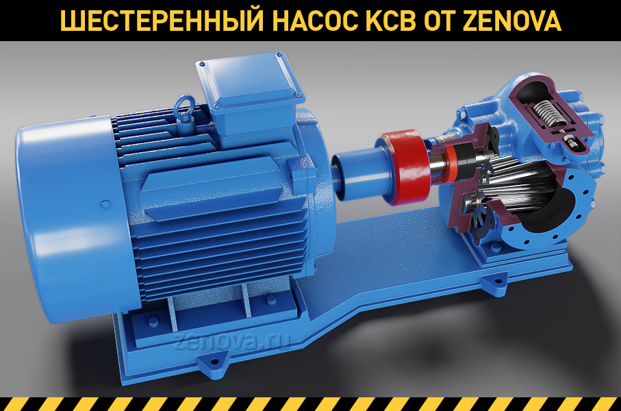 Шестеренный насос для горячих масел Vetlan KCB-A 960-CCG/0.6/4/C