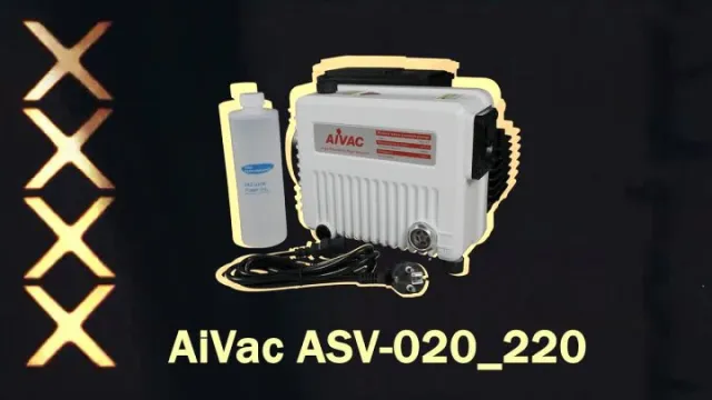 Пластинчато-роторный вакуумный насос AiVac ASV-020_220 // комплектность //