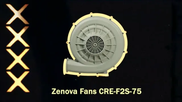 Комплектность химического вентилятора из полипропилена Zenova Fans CRE-F2S-75