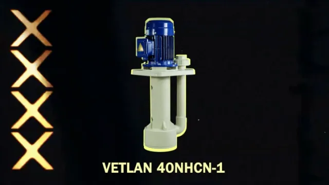 Комплектность химического полупогружного насоса Vetlan 40 NHCN 1